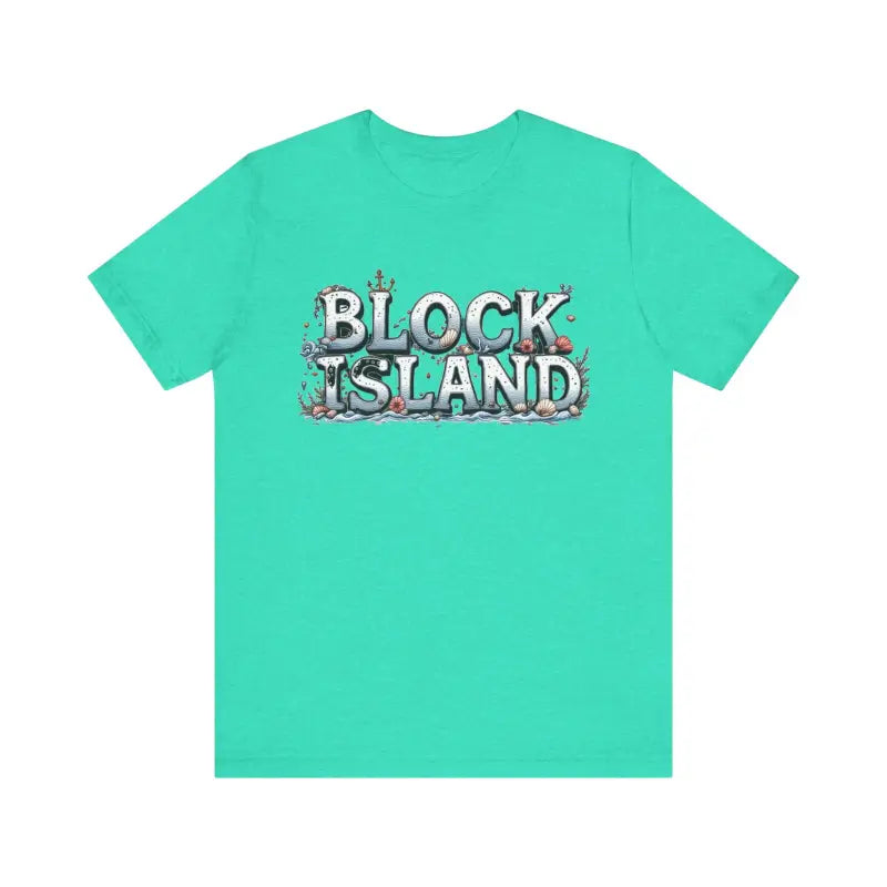 Block Island Unisex Jersey Tee Coastal Vibes Comfort - Ocean State Styles