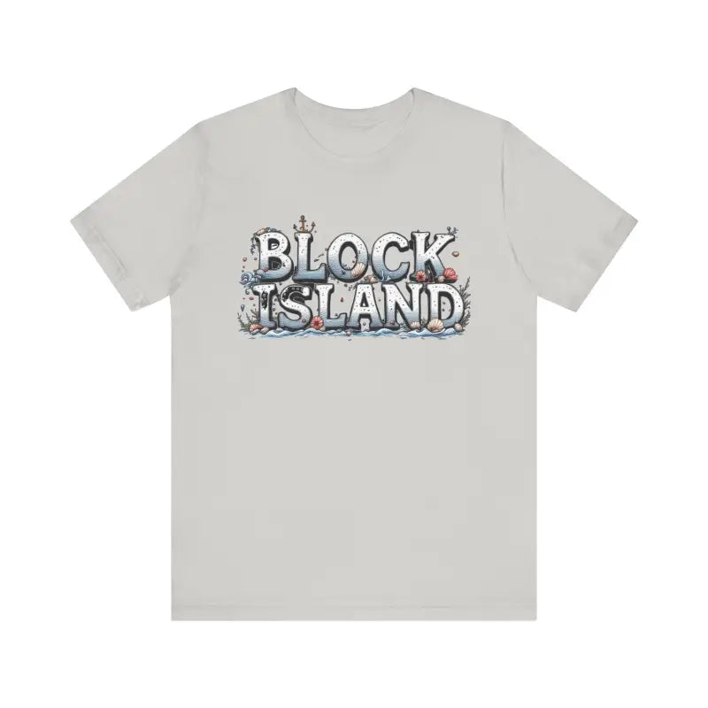 Block Island Unisex Jersey Tee Coastal Vibes Comfort - Ocean State Styles
