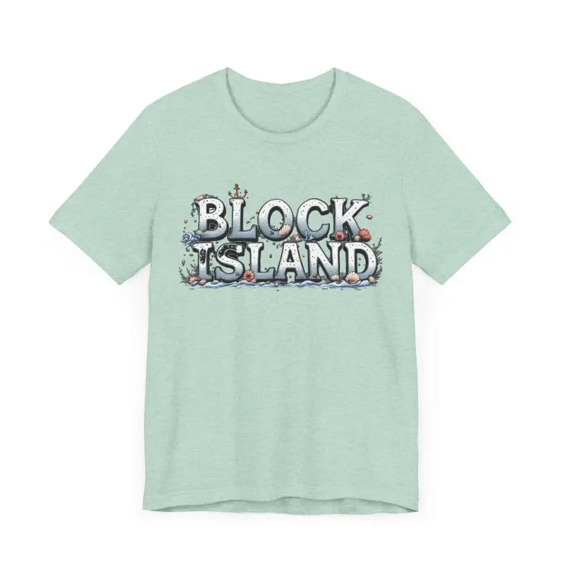 Block Island Unisex Jersey Tee Coastal Vibes Comfort - Ocean State Styles