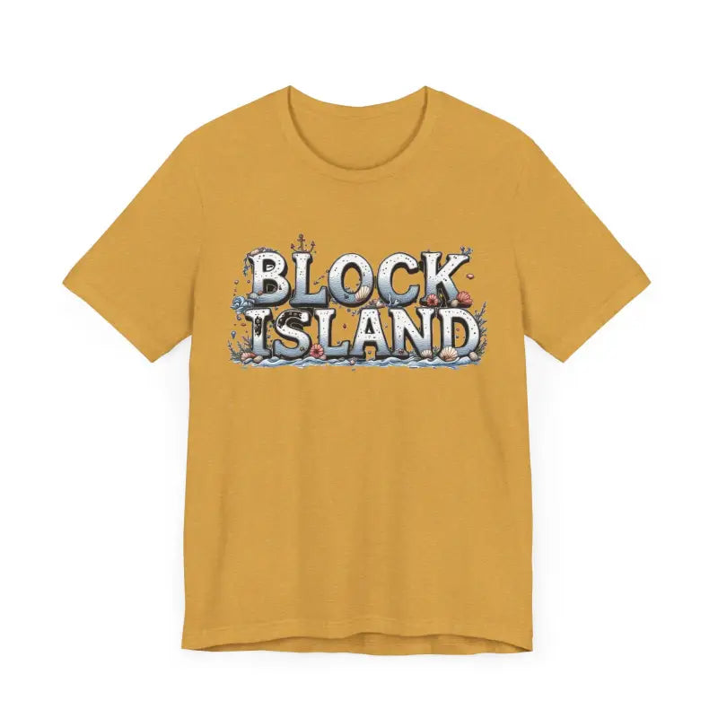 Block Island Unisex Jersey Tee Coastal Vibes Comfort - Ocean State Styles
