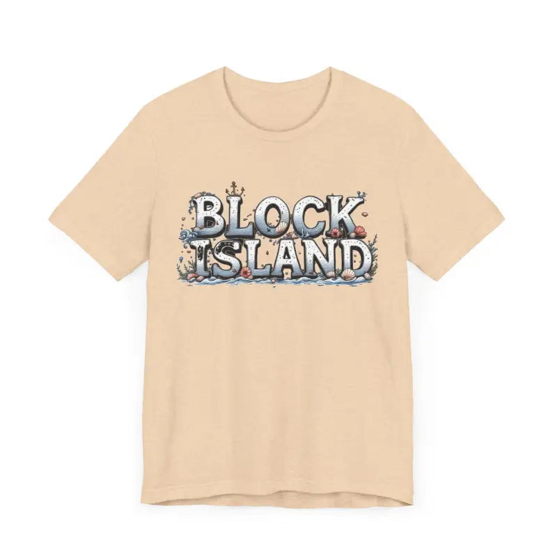 Block Island Unisex Jersey Tee Coastal Vibes Comfort - Ocean State Styles