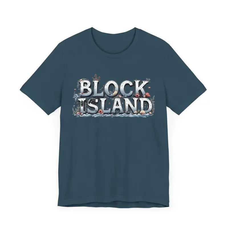 Block Island Unisex Jersey Tee Coastal Vibes Comfort - Ocean State Styles