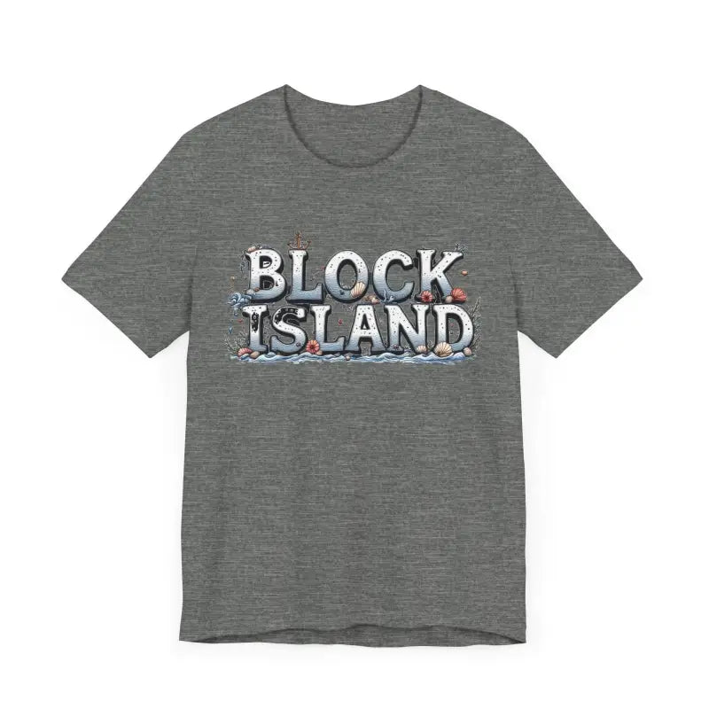 Block Island Unisex Jersey Tee Coastal Vibes Comfort - Ocean State Styles