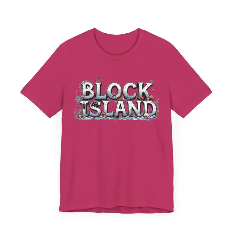 Block Island Unisex Jersey Tee Coastal Vibes Comfort - Ocean State Styles
