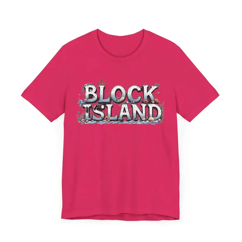 Block Island Unisex Jersey Tee Coastal Vibes Comfort - Ocean State Styles
