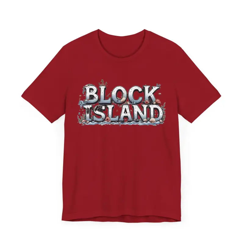 Block Island Unisex Jersey Tee Coastal Vibes Comfort - Ocean State Styles