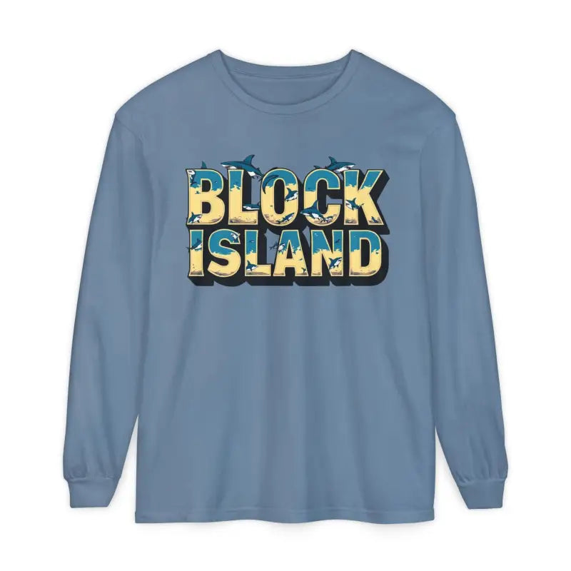 Block Island Unisex Long Sleeve Tee for Casual Comfort - Ocean State Styles