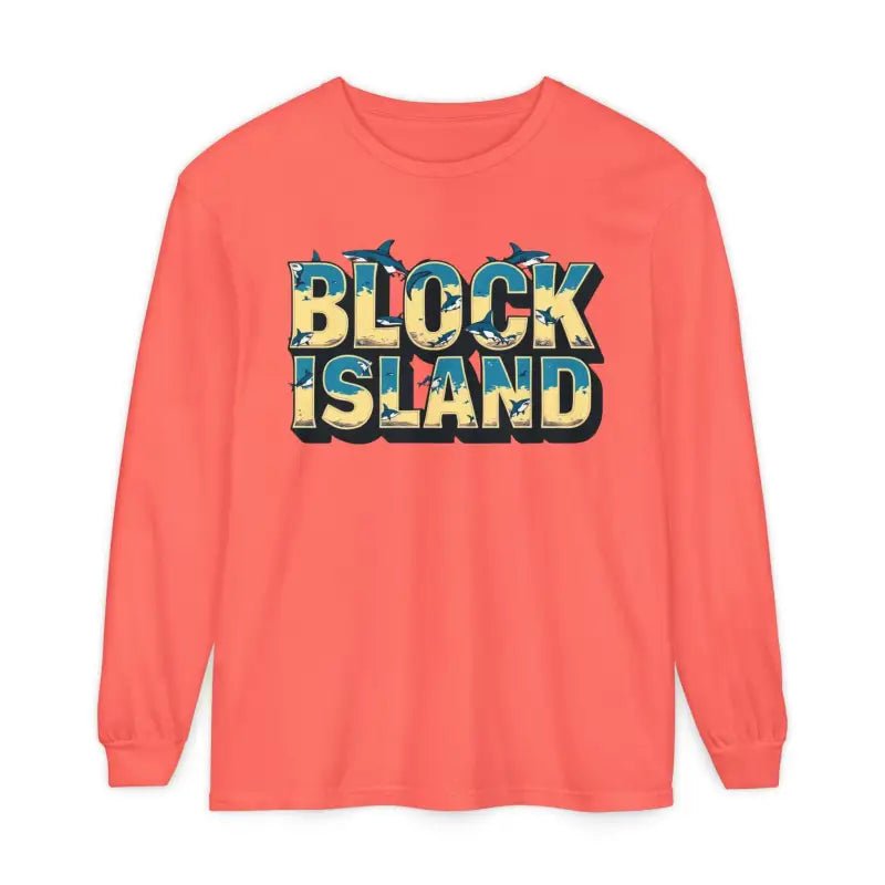 Block Island Unisex Long Sleeve Tee for Casual Comfort - Ocean State Styles