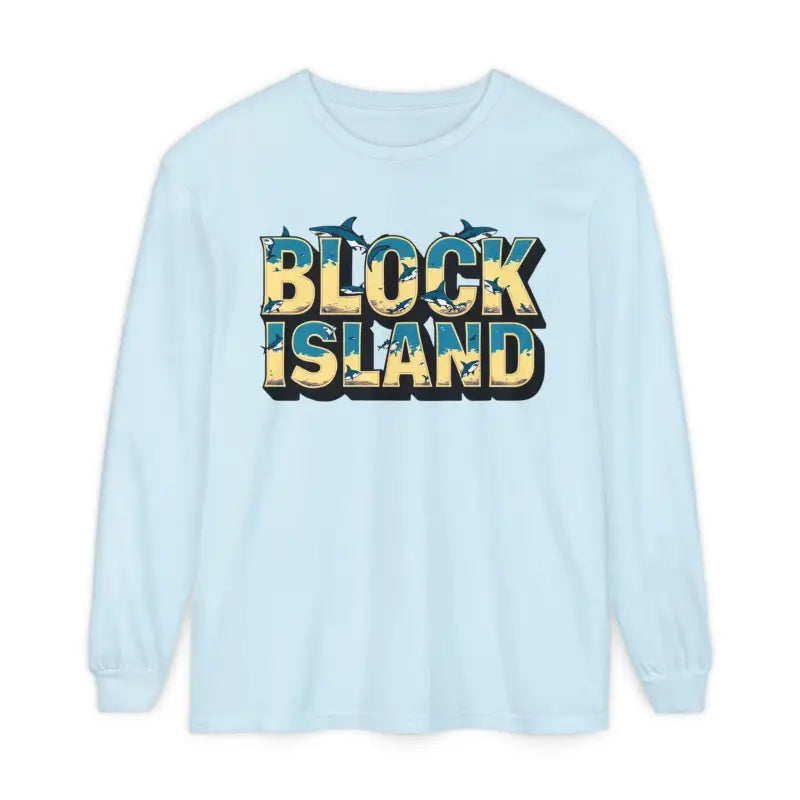 Block Island Unisex Long Sleeve Tee for Casual Comfort - Ocean State Styles