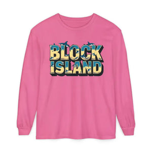 Block Island Unisex Long Sleeve Tee for Casual Comfort - Ocean State Styles