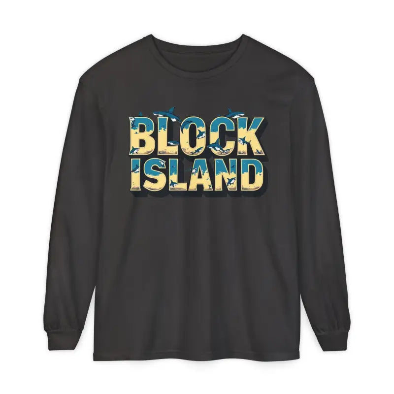 Block Island Unisex Long Sleeve Tee for Casual Comfort - Ocean State Styles