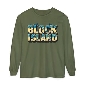 Block Island Unisex Long Sleeve Tee for Casual Comfort - Ocean State Styles
