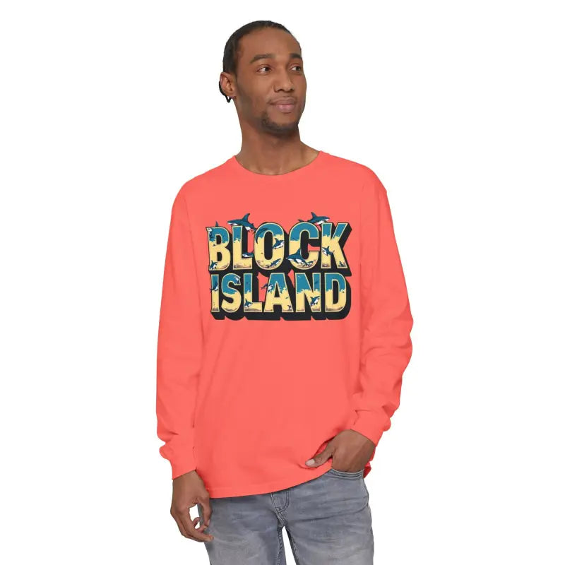 Block Island Unisex Long Sleeve Tee for Casual Comfort - Ocean State Styles