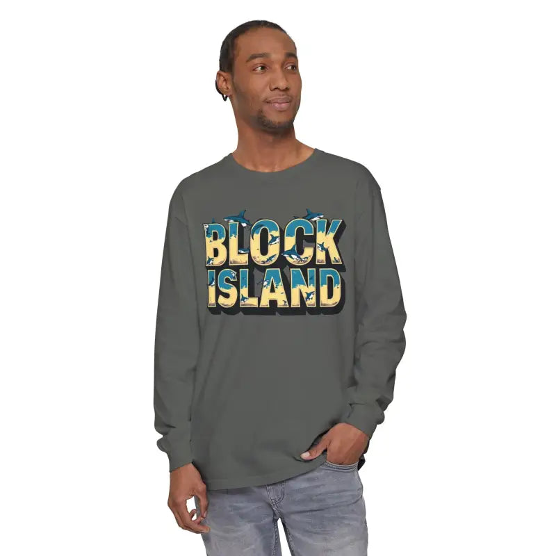 Block Island Unisex Long Sleeve Tee for Casual Comfort - Ocean State Styles