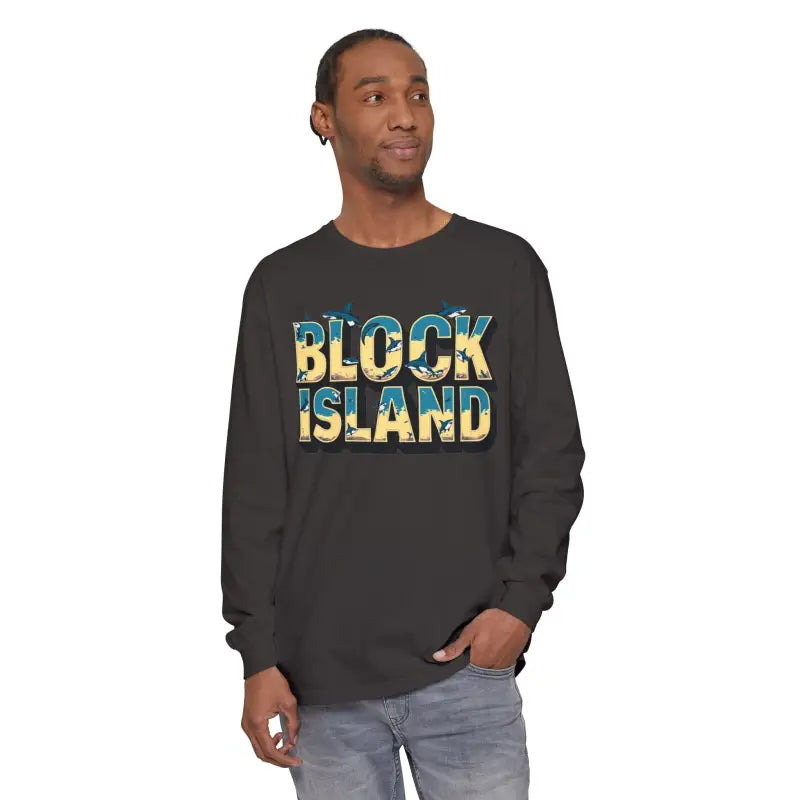 Block Island Unisex Long Sleeve Tee for Casual Comfort - Ocean State Styles