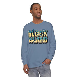 Block Island Unisex Long Sleeve Tee for Casual Comfort - Ocean State Styles