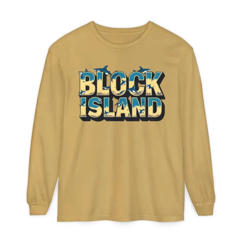 Block Island Unisex Long Sleeve Tee for Casual Comfort - Ocean State Styles