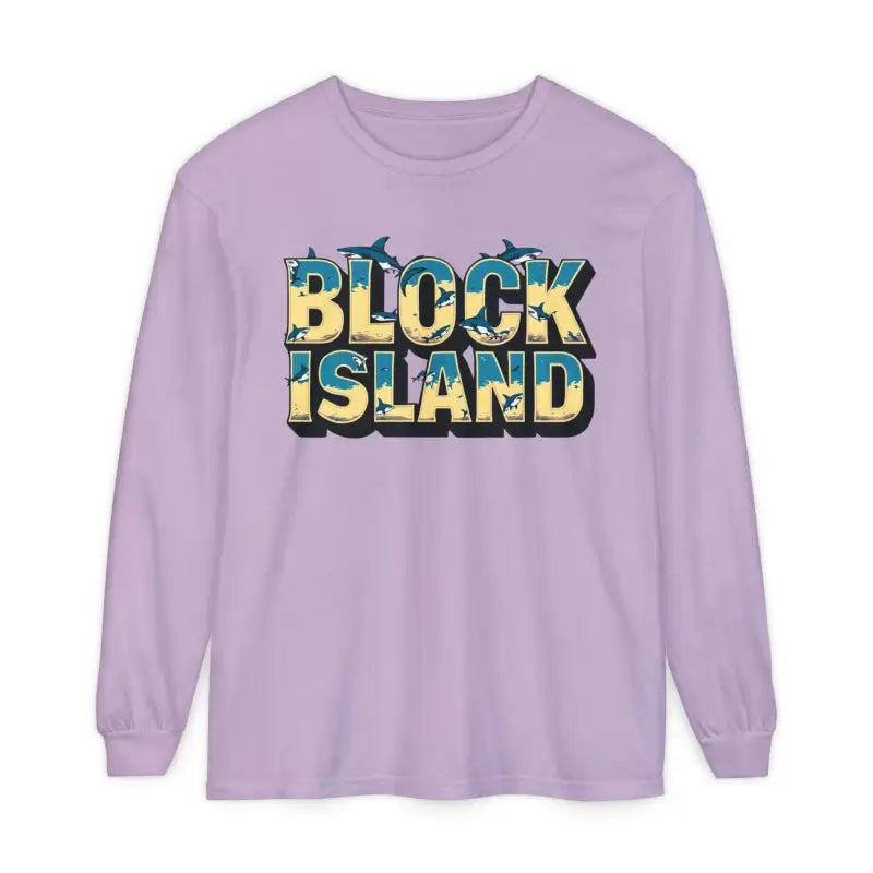 Block Island Unisex Long Sleeve Tee for Casual Comfort - Ocean State Styles