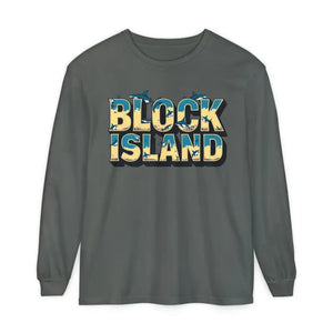 Block Island Unisex Long Sleeve Tee for Casual Comfort - Ocean State Styles
