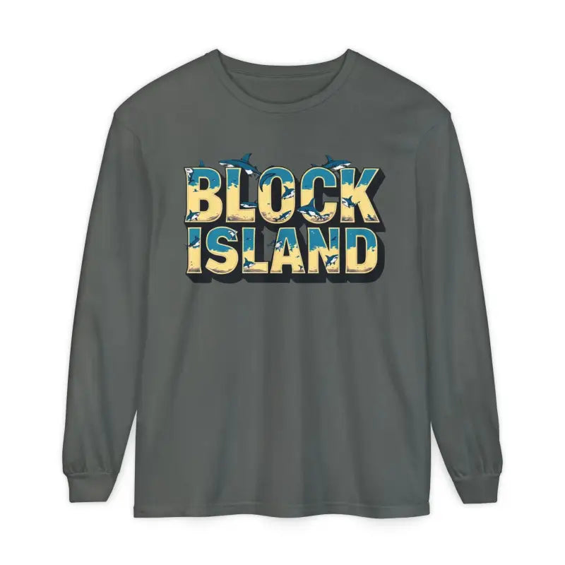 Block Island Unisex Long Sleeve Tee for Casual Comfort - Ocean State Styles