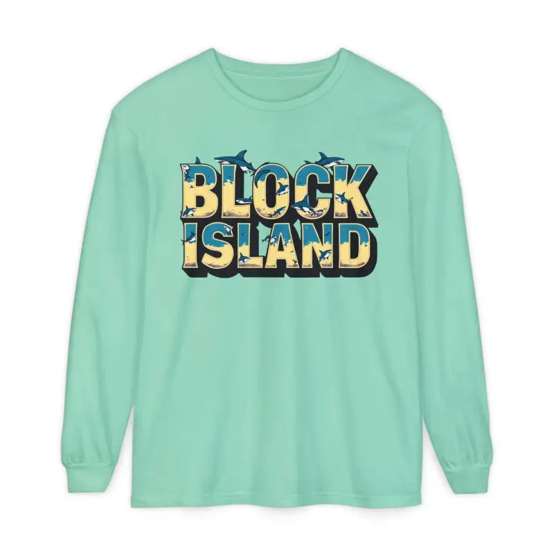 Block Island Unisex Long Sleeve Tee for Casual Comfort - Ocean State Styles