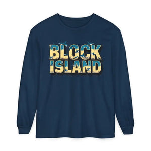 Block Island Unisex Long Sleeve Tee for Casual Comfort - Ocean State Styles