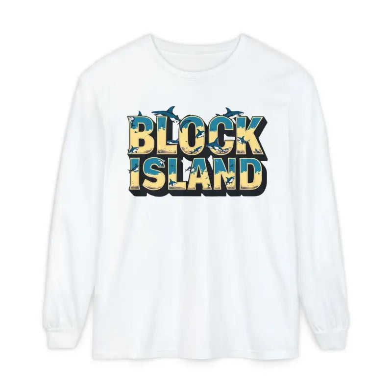 Block Island Unisex Long Sleeve Tee for Casual Comfort - Ocean State Styles