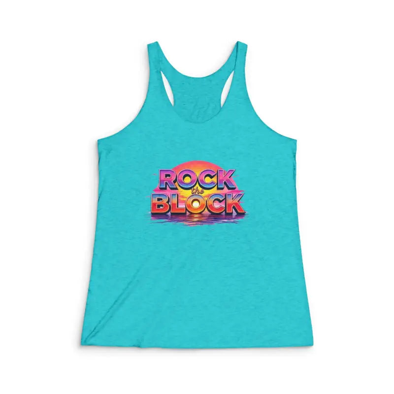 Block Island Women's Racerback Tri Blend Tank Top Chic Comfort - Ocean State Styles