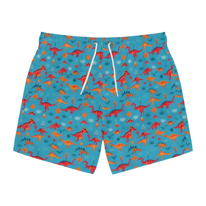Blue Dinosaur Patterned Boxer Shorts and Swim Trunks for Summer Fun - Ocean State Styles