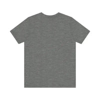 Heather gray relaxed fit crew neck t-shirt with short sleeves