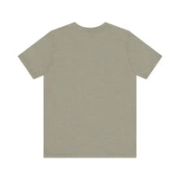 Olive green relaxed-fit crew neck t-shirt with short sleeves