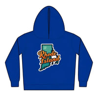 Blue Rhode Island Fleece Hoodie for Toddlers Comfort Wear - Ocean State Styles