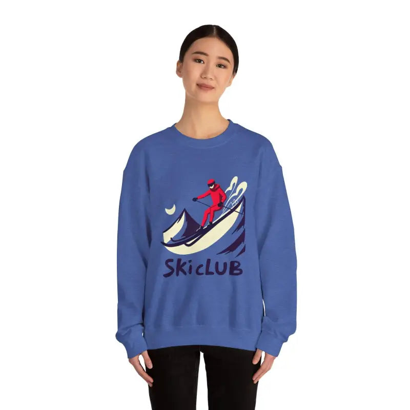 Blue Ski Club Heavy Blend Sweatshirt - Ocean State Styles