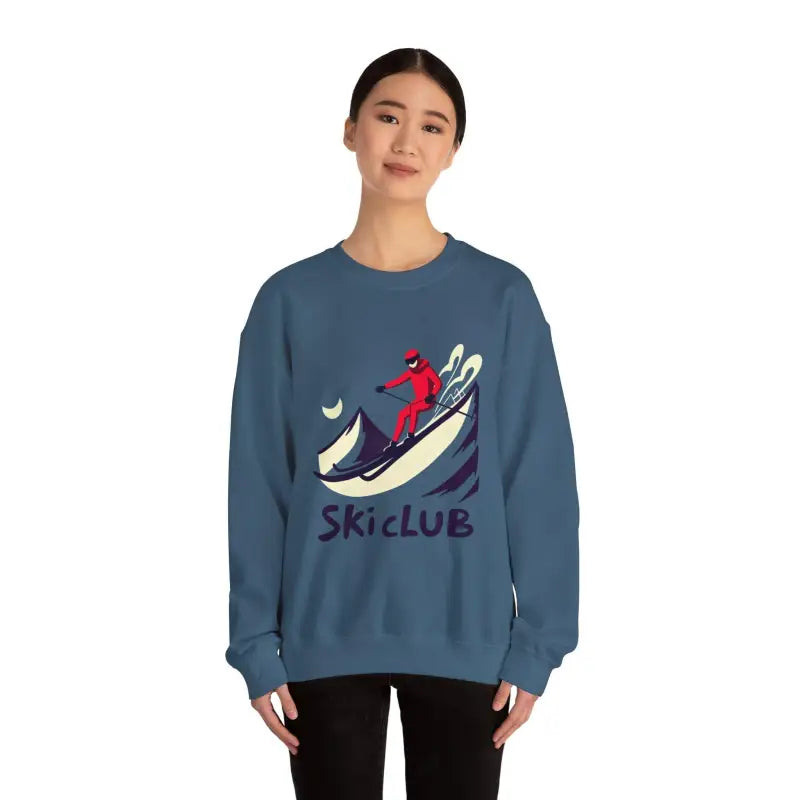 Blue Ski Club Heavy Blend Sweatshirt - Ocean State Styles