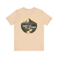 Blue T-Shirt with Mountain Graphic for Nature Lovers - Ocean State Styles