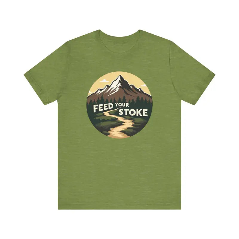 Blue T-Shirt with Mountain Graphic for Nature Lovers - Ocean State Styles