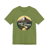 Blue T-Shirt with Mountain Graphic for Nature Lovers - Ocean State Styles