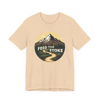 Blue T-Shirt with Mountain Graphic for Nature Lovers - Ocean State Styles