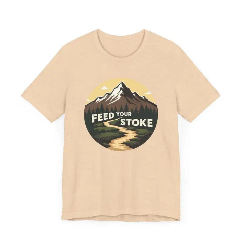 Blue T-Shirt with Mountain Graphic for Nature Lovers - Ocean State Styles