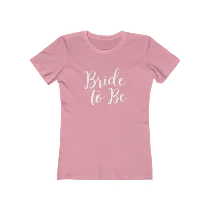 Pink Bride to Be T-shirt for Engaged Women in Burgundy and Turquoise design