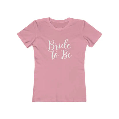 Pink Bride to Be T-shirt for Engaged Women in Burgundy and Turquoise design