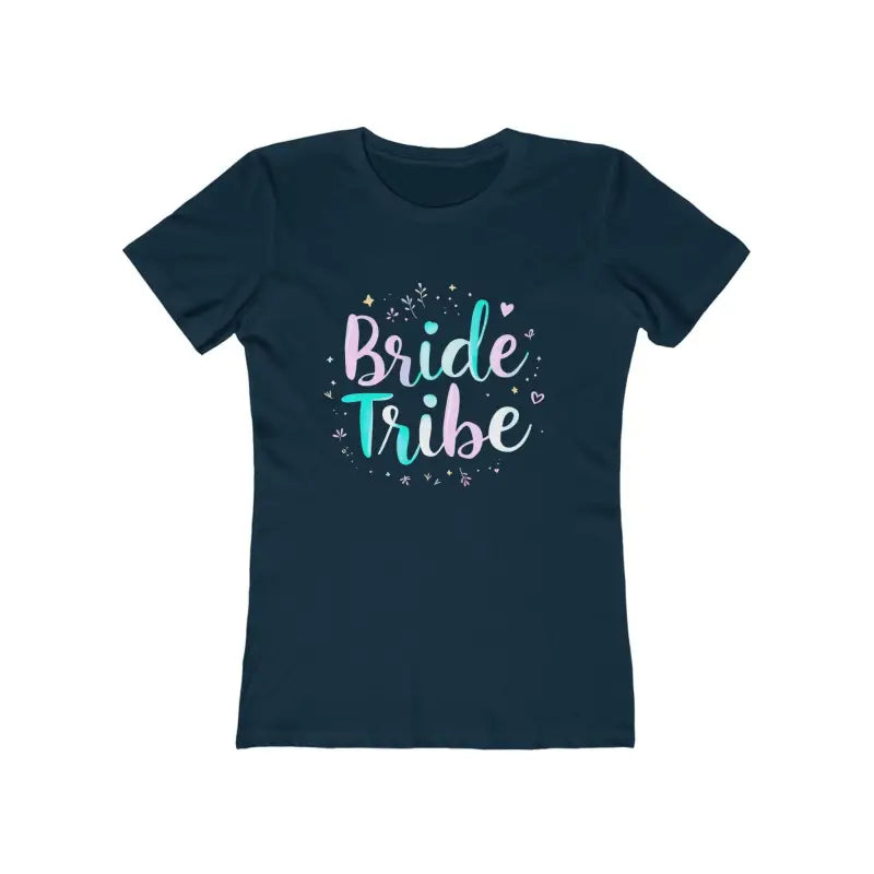 Dark blue Bride Tribe t-shirt for Bachelorette Parties and Bridal Showers