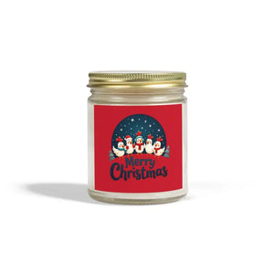 Caroling Chicken Christmas Candle Coconut Apricot Wax Decor - Ocean State Styles
