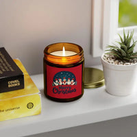 Caroling Chicken Christmas Candle Coconut Apricot Wax Decor - Ocean State Styles