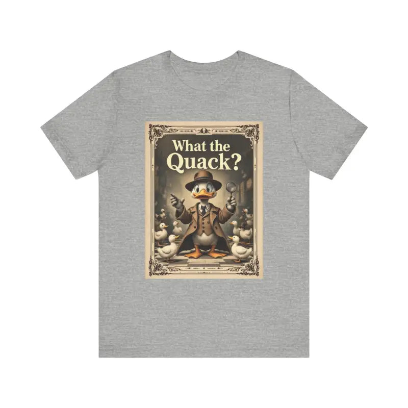 Cartoon Duck Detective T Shirt With What The Quack Humor - Ocean State Styles