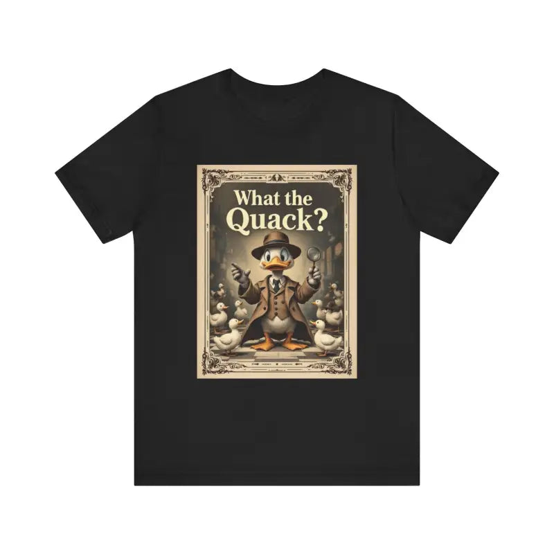 Cartoon Duck Detective T Shirt With What The Quack Humor - Ocean State Styles