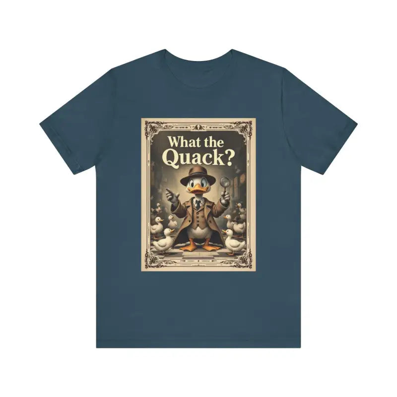 Cartoon Duck Detective T Shirt With What The Quack Humor - Ocean State Styles