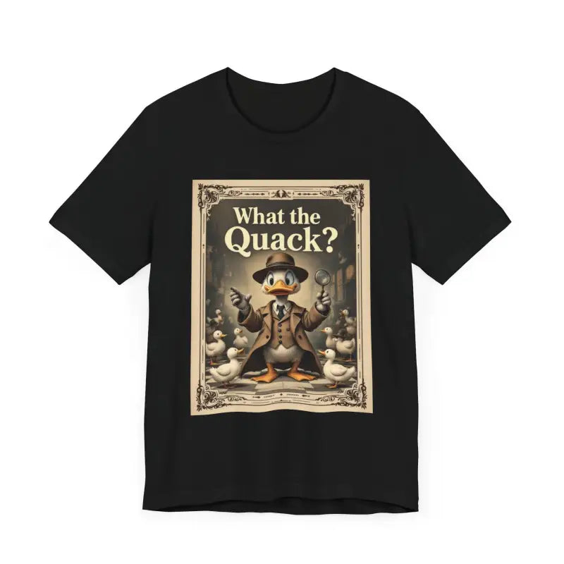 Cartoon Duck Detective T Shirt With What The Quack Humor - Ocean State Styles