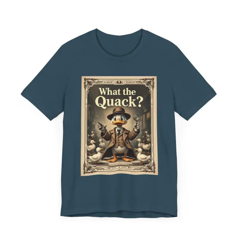 Cartoon Duck Detective T Shirt With What The Quack Humor - Ocean State Styles