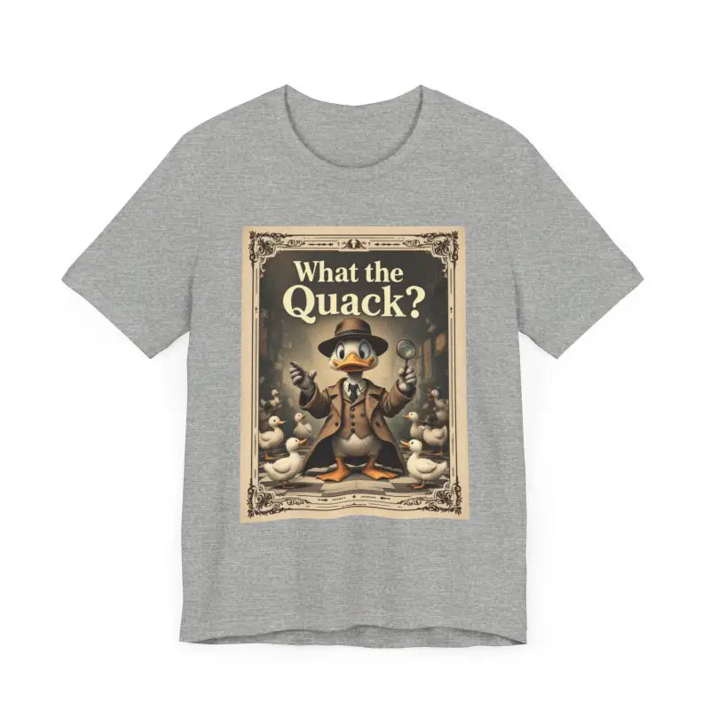 Cartoon Duck Detective T Shirt With What The Quack Humor - Ocean State Styles
